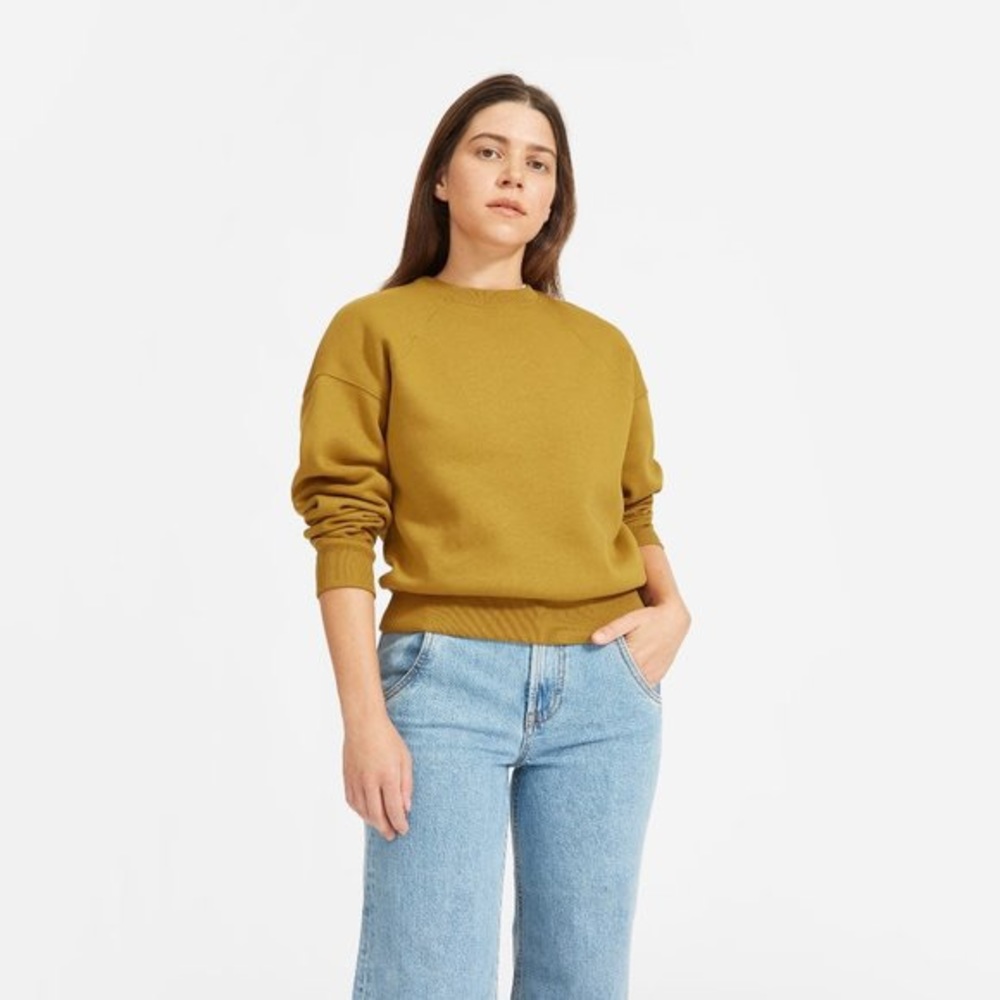 Everlane ReNew sweatshirt in Brass - XS